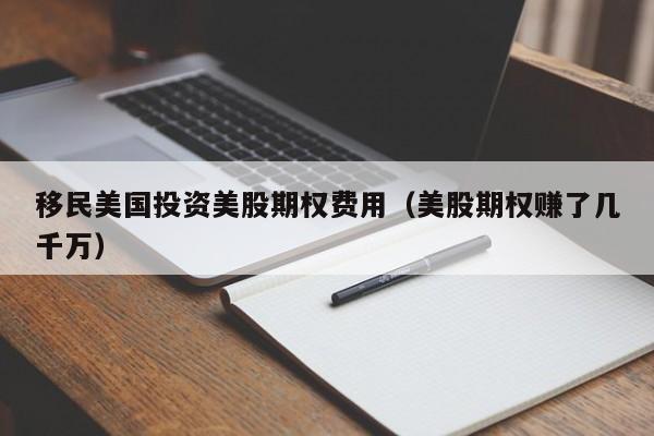 移民美国投资美股期权费用（美股期权赚了几千万）